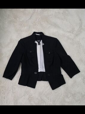 White House Black Market Black Structured Women's Blazer